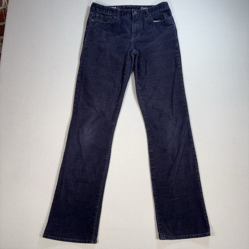 Gap 1969 Perfect Boot Corduroy Pants Women's 28 Long (fits 30x34) True Indigo‎